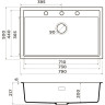 Мойка OMOIKIRI SINTESI 79-GR Artceramic/Leningrad grey 4997139